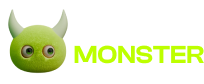 Extension monster logotype